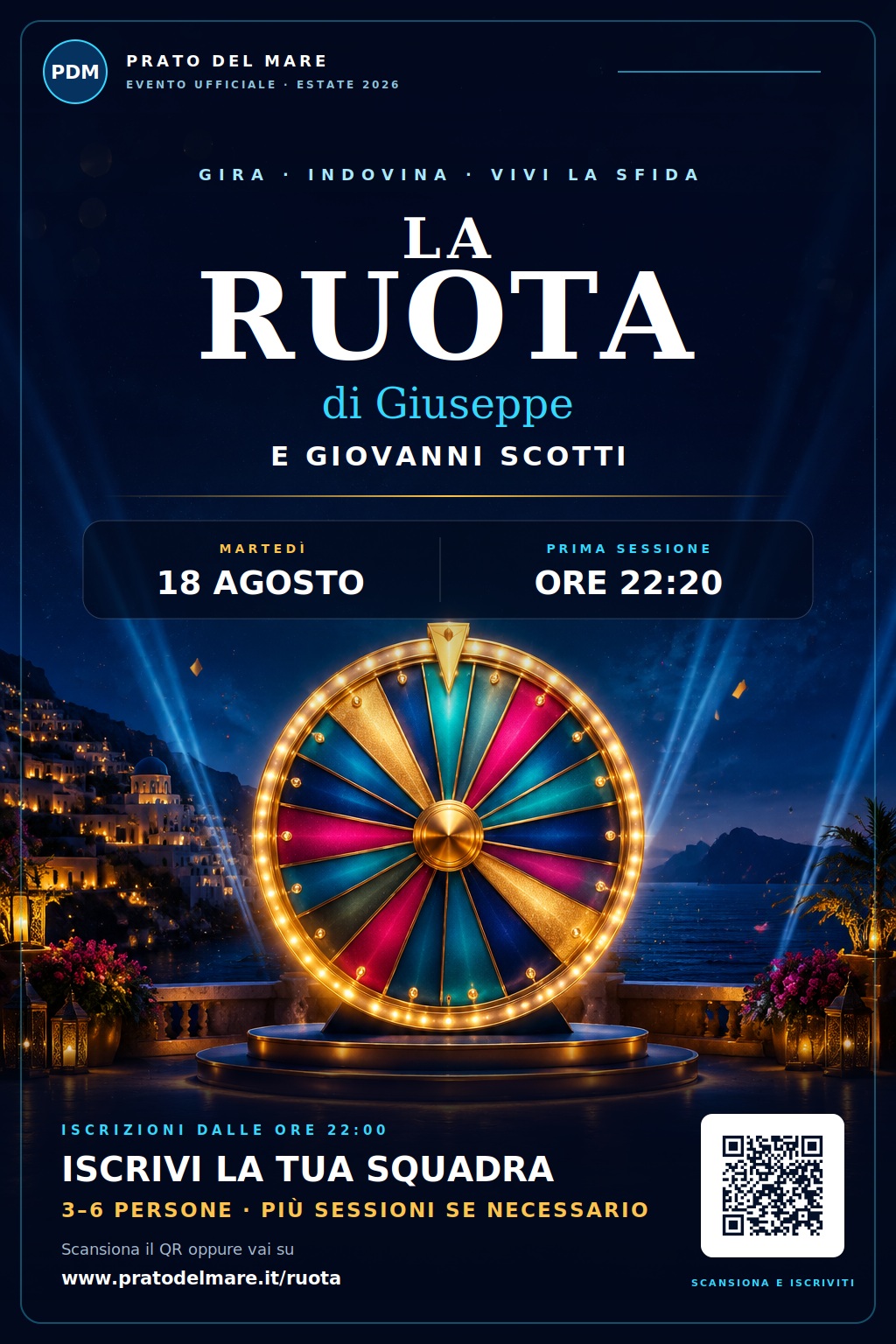 Locandina ufficiale della Ruota di Giuseppe e Giovanni Scotti